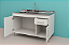 Gabinete Madeira Branco 00731 1.44MT - Imagem 2