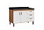 Gabinete Madeira Avelato/Branco 472241 1.14MT - Imagem 1