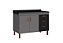 Gabinete Madeira Cinza/Preto 472242 1.14MT - Imagem 1