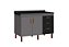 Gabinete Madeira Cinza/Preto 472342 1.44MT - Imagem 1