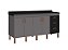 Gabinete Madeira Cinza/Preto 472424 1.74MT - Imagem 1