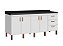 Gabinete Madeira Branco 47251 1.94MT - Imagem 1
