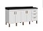 Gabinete Madeira Branco 47241 1.74MT - Imagem 1