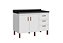 Gabinete Madeira Branco 472311 1.44MT - Imagem 1