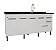 Gabinete Madeira Branco 44541 1.74MT - Imagem 1