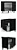 Gabinete Madeira Preto/Branco 436321 1.44MT - Imagem 2