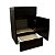 Kit gabinete, Cuba Pedra ardosia e Espelheira 0.40MT Preto 4792 - Imagem 3