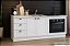 Gabinete Madeira C/Rodape C/Entrada para forno 59x41cm Provençal Branco 487510 GE 2.00MT - Imagem 1