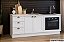 Gabinete Madeira C/Rodape C/Entrada para forno 59x41cm Provençal Branco 487510 GE 2.00MT - Imagem 1
