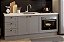 Gabinete Madeira C/Rodape C/Entrada para forno 59x41cm Provençal Cinza 487540 GE 2.00MT - Imagem 1