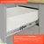 Gabinete Madeira C/Rodape Provençal Cinza 48724 GE 1.20MT - Imagem 5
