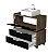 Kit gabinete,modulo, cuba e espelheira 0,60MT Branco 29811 - Imagem 2