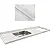 Pia Marmore branco Cuba Funda/Sobreposta/Parte seca e corte cooktop Nicho 63x36 - 5 bocas Direito 2.00MT - Imagem 1