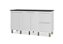 Gabinete Madeira Ripado Branco 49351 1.94MT - Imagem 1