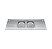 Pia Inox Cuba Dupla 1.60MT Ghelplus - Imagem 1