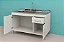 Gabinete Madeira Branco/Mel 007215 1,14MT - Imagem 2
