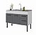 Gabinete Madeira Branco/Grafite 007214 1,14MT - Imagem 1