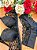 Conjunto Plus Size Sutiã e Calcinha renda preto elastico na base lingerie Juliana - Imagem 6