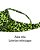 Biquini Top Sutiã Plus Size reforçado onça neon verde animal print Bia com bojo e aro proteção UV50+ - Imagem 4