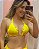 Top Biquíni Cortininha Encaixe Perfeito Amarelo Ripple Plus Size Julia - Imagem 1