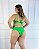 Conjunto Biquíni conforto Plus Size top com bojo calcinha tanga Verde Neon - Imagem 2