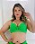 Conjunto Biquíni conforto Plus Size top com bojo calcinha tanga Verde Neon - Imagem 5