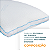 Travesseiro Fibra Europeu Ice Percal Pluma Sintética 50x70cm - Imagem 3