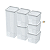 Conjunto Mantimentos 6 Potes Modular Organizador De Plástico - Nitron - Imagem 5