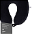Travesseiro Nasa De Pescoço Nap Viagem Plush Preto Anatômico - Imagem 2