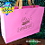 Sacola de Papel  - Arte Frase (Pronta Entrega) Cor: Rosa Tam24x34x10 - Imagem 1