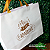 Sacola de Papel - Arte Frase (Pronta Entrega) Cor: Branca Tam24x34x10 - Imagem 2