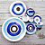 Jogo 6 Xícaras De Chá Azul Olho Grego - Cerâmica Scalla - Imagem 2