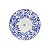 Prato Sobremesa 20cm Blue Garden - Cerâmica Scalla - Imagem 1