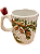 Caneca Natalina Pássaro Vermelho - Imagem 1