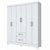 Guarda Roupa B22 6 Portas 2 Gavetas Branco - Briz - Imagem 2