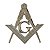 Adesivo Maçonaria Emblema Maçom Feito Em Metal Para Carro - Imagem 2