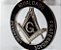 Emblema Adesivo Metálico - Liberdade, Igualdade, Fraternidade - Niquelado - Imagem 1