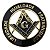 Emblema Adesivo Metálico - Liberdade, Igualdade, Fraternidade - Dourado - Imagem 1