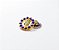 Pin Broche Acácia Strass Azul Maçonaria - Imagem 1