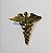 Pin Broche Caduceu de Hermes - Maçom - Imagem 3