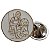 Pin Boton Broche Maçonaria Aprendiz - redondo branco - Imagem 1