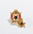 Demolay Pin Boton- Detalhe em  azul - Imagem 2