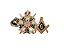 Pin Demolay Cavaleiro  com Esquadro e Compasso - Imagem 4