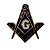 Pin Boton Broche Esquadro e Compasso - Imagem 1