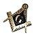 Adesivo Maçonaria Emblema Metálico Relevo Maçom Templário - Imagem 3