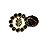 Pin Broche Acácia Strass Verde Maçonaria - Imagem 6