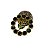 Pin Broche Acácia Strass Verde Maçonaria - Imagem 5