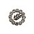 Pin Broche Acácia Strass Incolor - Prateado - Imagem 3