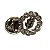 Pin Broche Acácia Strass Incolor - Prateado - Imagem 4