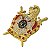 Pin Boton DeMolay - Grande - Imagem 5